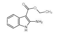 2-氨基吲哚-3-羧酸乙酯结构式