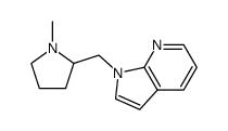 1-[(1-Methylpyrrolidin-2-yl)methyl]-1H-pyrrolo[2,3-b]pyridine Structure