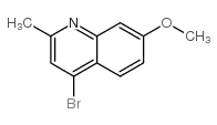 4-溴-7-甲氧基-2-甲基喹啉结构式