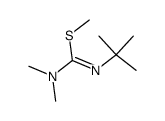 methyl N'-tert-butyl-N,N-dimethylcarbamimidothioate Structure