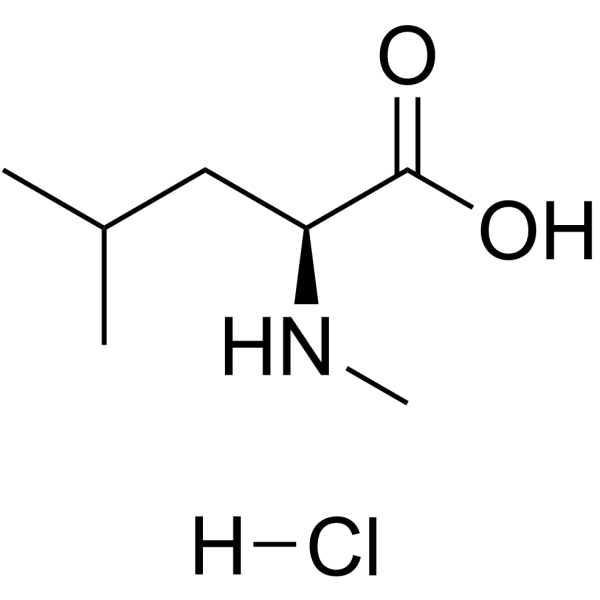 N-Methyl-L-leucine hydrochloride (1:1) structure