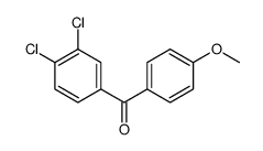 (3,4-dichlorophenyl)-(4-methoxyphenyl)methanone结构式