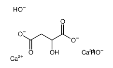dicalcium,2-hydroxybutanedioate,dihydroxide Structure