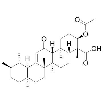 3-O-乙酰基-11-氧代-β-乳香酸结构式