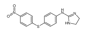 N-[4-(4-nitrophenyl)sulfanylphenyl]-4,5-dihydro-1H-imidazol-2-amine Structure