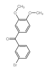 3-BROMO-3',4'-DIMETHOXYBENZOPHENONE Structure