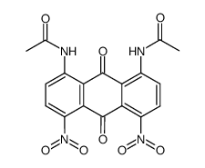 N,N'-(9,10-dihydro-4,5-dinitro-9,10-dioxo-1,8-anthracenediyl)bisacetamide结构式
