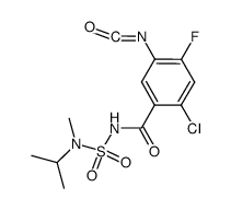N-(2-chloro-4-fluoro-5-isocyanatobenzoyl)-N'-methyl-(1-methylethyl)sulfamide结构式