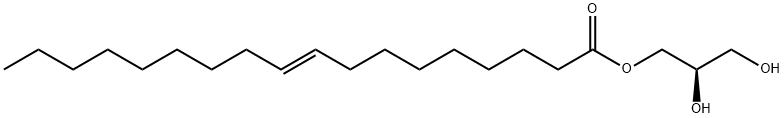 9-Octadecenoic acid, 2,3-dihydroxypropyl ester, [R-(E)]- (9CI) Structure