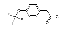 2-(4-(trifluoromethoxy)phenyl)acetyl chloride结构式