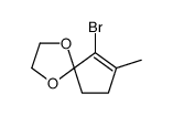 9-bromo-8-methyl-1,4-dioxaspiro[4.4]non-8-ene结构式