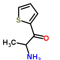 2-氨基-1-(2-噻吩)-1-丙酮结构式