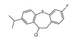 11-chloro-7-fluoro-2-isopropyl-10,11-dihydrodibenzo[b,f]thiepin Structure