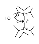 cis-dihydrido(bicarbonato)bis(triisopropylphosphine)rhodium(III) Structure