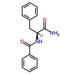 N-Α-苯甲酰基-L-苯丙氨酸酰胺结构式
