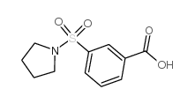 3-(Pyrrolidin-1-ylsulfonyl)benzoic acid Structure