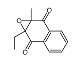 2-ethyl-3-methyl-2,3-dihydro-2,3-epoxy-1,4-naphthoquinone结构式