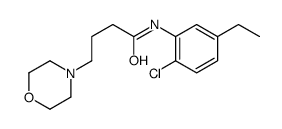 N-(2-chloro-5-ethylphenyl)-4-morpholin-4-ylbutanamide结构式