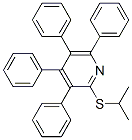 2-[(1-Methylethyl)thio]-3,4,5,6-tetraphenylpyridine结构式