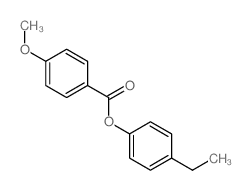 4-甲氧基苯甲酸-4-乙基苯酯结构式
