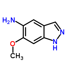 6-甲氧基-1H-吲唑-5-胺结构式