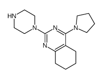 2-piperazin-1-yl-4-pyrrolidin-1-yl-5,6,7,8-tetrahydroquinazoline结构式