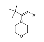 4-(2-bromo-1-tert-butyl-vinyl)-morpholine Structure