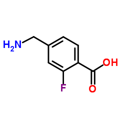 4-(Aminomethyl)-2-fluorobenzoic acid Structure