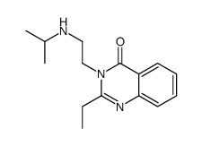 4(3H)-Quinazolinone, 2-ethyl-3-(2-((1-methylethyl)amino)ethyl)-结构式