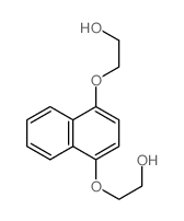 2-[4-(2-hydroxyethoxy)naphthalen-1-yl]oxyethanol结构式