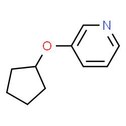 Pyridine, 3-(cyclopentyloxy)- (9CI) Structure