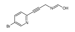 N-[3-(5-bromopyridin-2-yl)prop-2-ynyl]formamide Structure