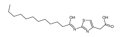 2-[2-(dodecanoylamino)-1,3-thiazol-4-yl]acetic acid结构式