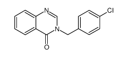 4(3H)-Quinazolinone, 3-[(4-chlorophenyl)methyl] Structure