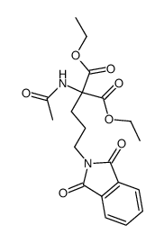 diethyl 2-acetamido-2-(3-phthalimidopropyl)malonate Structure