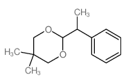 1,3-Dioxane,5,5-dimethyl-2-(1-phenylethyl)-结构式