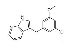 3-[(3,5-dimethoxyphenyl)methyl]-1H-pyrrolo[2,3-b]pyridine结构式