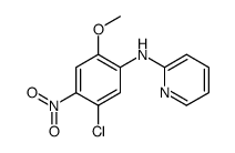 N-(5-chloro-2-methoxy-4-nitrophenyl)pyridin-2-amine结构式