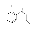 1H-Indole, 7-fluoro-3-methyl Structure