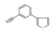 3-(3-噻吩基)苯甲腈结构式