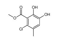 methyl 2-chloro-5,6-dihydroxy-3-methylbenzoate结构式
