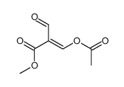 methyl 3-acetyloxy-2-formylprop-2-enoate结构式