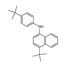 N-p-t-butylphenyl-4-t-butyl-1-naphthylamine结构式