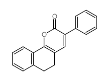 2H-Naphtho[1,2-b]pyran-2-one, 5,6-dihydro-3-phenyl-结构式