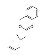 benzyl 3,3-dimethylhex-5-enoate结构式