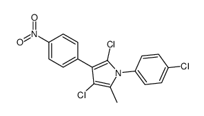 2,4-dichloro-1-(4-chlorophenyl)-5-methyl-3-(4-nitrophenyl)pyrrole Structure