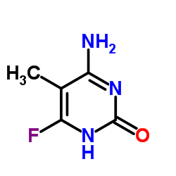 4-Amino-6-fluoro-5-methyl-2(1H)-pyrimidinone Structure