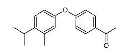 1-[4-(3-甲基-4-异丙基苯氧基)-苯基]-乙酮结构式