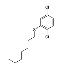 1,4-dichloro-2-heptylsulfanylbenzene Structure