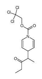 4-(1-Methyl-2-oxo-butyl)-4H-pyridine-1-carboxylic acid 2,2,2-trichloro-ethyl ester Structure